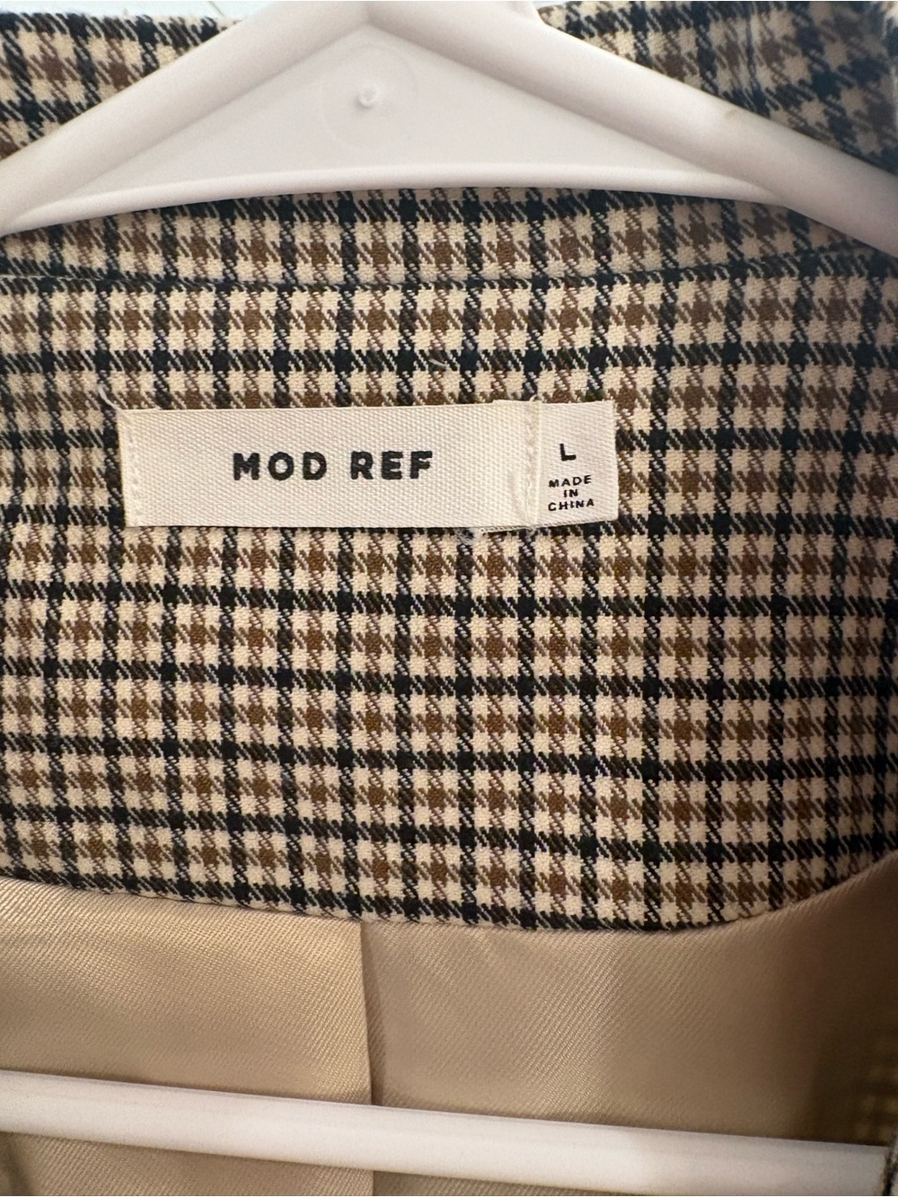 Houndstooth Single-Button Blazer Jacket - Mod Ref - Picture 3 of 5